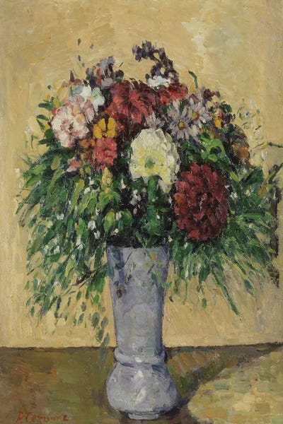 Post-Impressionism: Bouquet of Flowers in a Vase, c.1877  by Paul Cezanne
