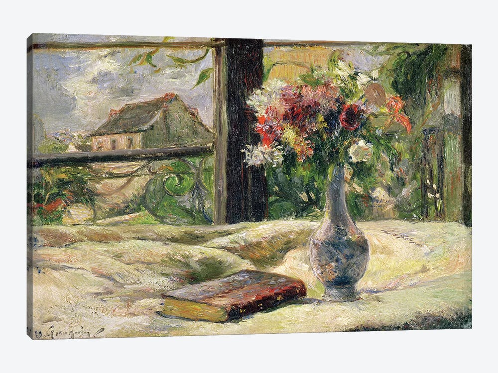 Vase of Flowers  by Paul Gauguin 1-piece Canvas Wall Art