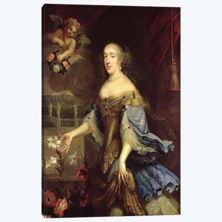 Anne-Marie-Louise d'Orleans  Canvas Print #BMN2470} by Pierre Mignard Canvas Print