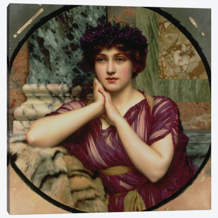 A Classical Beauty, 1901  Canvas Print #BMN2513} by John William Godward Canvas Wall Art