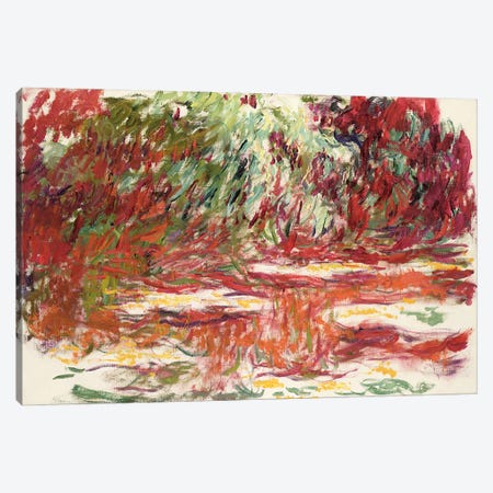 Waterlily Pond, 1918-19  Canvas Print #BMN2527} by Claude Monet Canvas Artwork