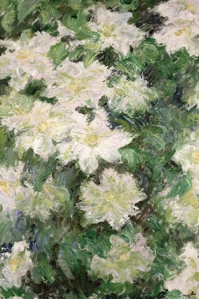 Impressionism: White Clematis, 1887  by Claude Monet