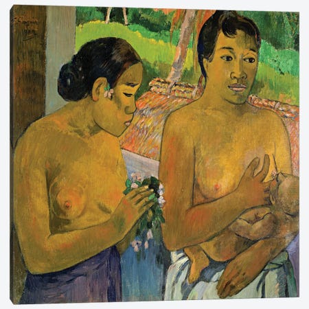 The Offering, 1902  Canvas Print #BMN2532} by Paul Gauguin Canvas Wall Art