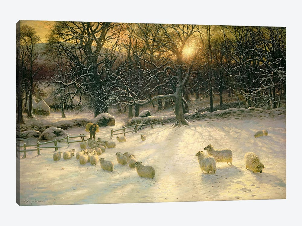 The Shortening Winter's Day is Near a Close  by Joseph Farquharson 1-piece Canvas Art