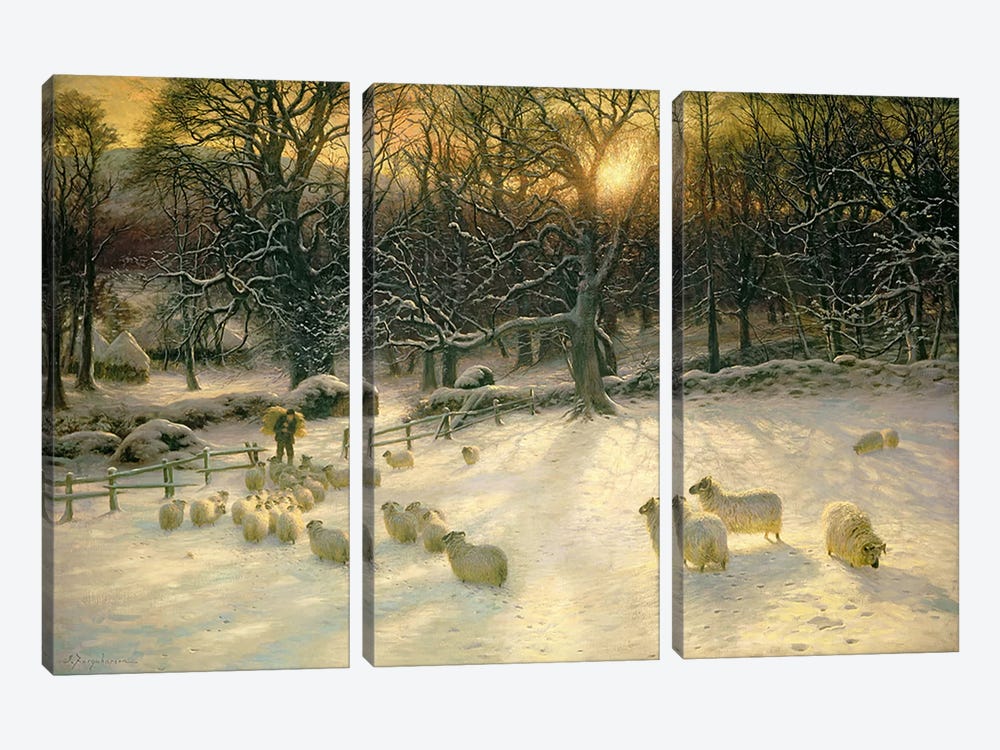 The Shortening Winter's Day is Near a Close  by Joseph Farquharson 3-piece Canvas Wall Art