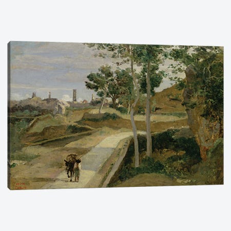 Road from Volterra  Canvas Print #BMN2550} by Jean-Baptiste-Camille Corot Canvas Art