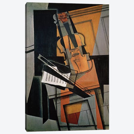 The Violin, 1916  Canvas Print #BMN2553} by Juan Gris Canvas Wall Art