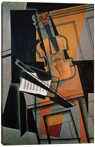 The Violin, 1916  Canvas Art Print - Classical Music Art