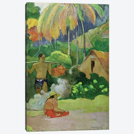 Landscape in Tahiti  Canvas Print #BMN2555} by Paul Gauguin Canvas Print
