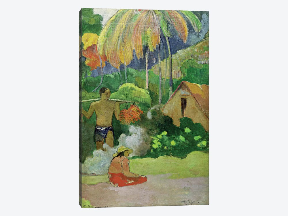 Landscape in Tahiti  by Paul Gauguin 1-piece Canvas Art Print