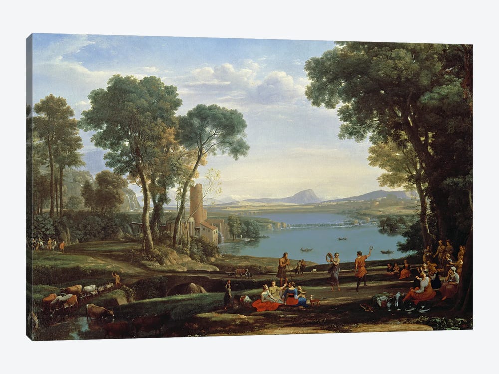 Landscape with the Marriage of Isaac and Rebekah  1-piece Canvas Art