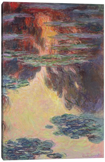 Waterlilies, 1907   Canvas Art Print - Claude Monet