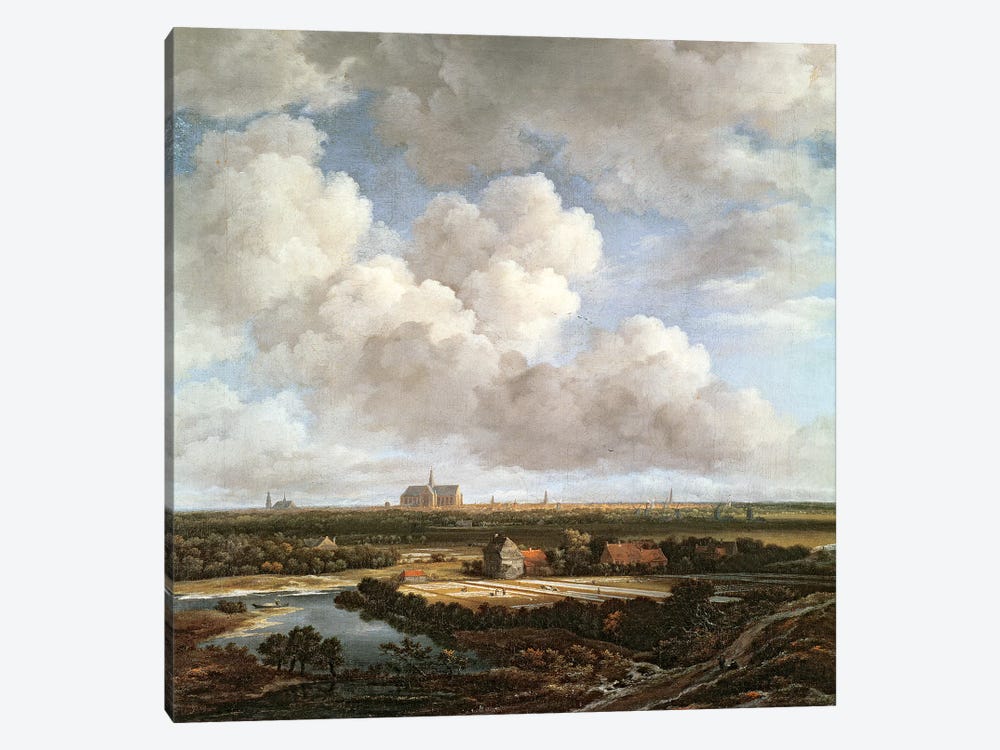Bleaching Ground in the Countryside near Haarlem, 1670  by Jacob Isaacksz van Ruisdael 1-piece Canvas Artwork