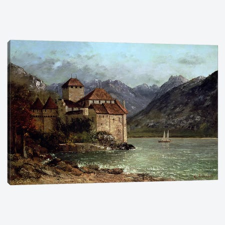 The Chateau de Chillon, 1875  Canvas Print #BMN2571} by Gustave Courbet Canvas Wall Art