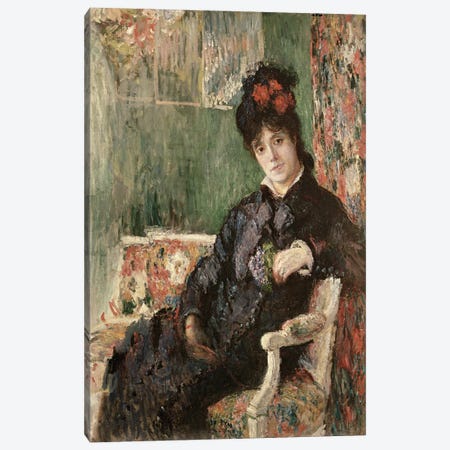 Portrait de Madame Camille Monet, c.1875-78  Canvas Print #BMN2581} by Claude Monet Art Print