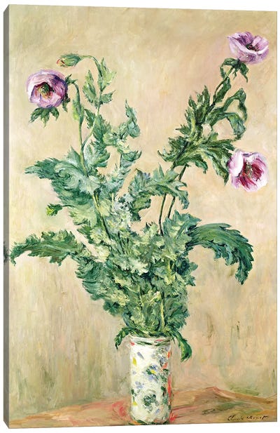 Poppies, c.1882  Canvas Art Print - Bouquet Art