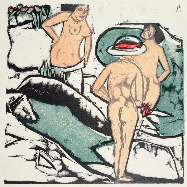 Expressionism: Nude Women  by Ernst Ludwig Kirchner