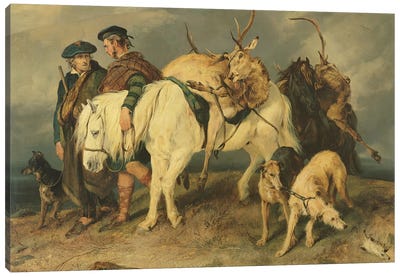 The Deerstalkers' Return, 1827  Canvas Art Print