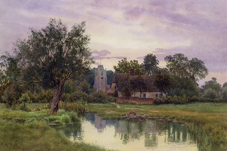 Evening, Hemingford Grey Church, Huntingdonshire 