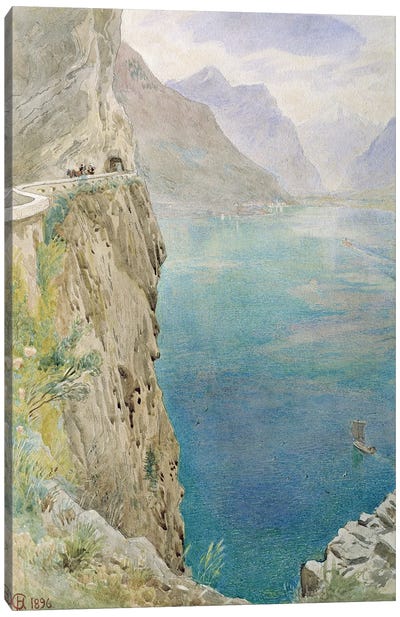 On the Italian Coast, 1896  Canvas Art Print