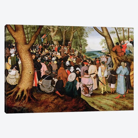 Landscape with St. John the Baptist Preaching  Canvas Print #BMN2597} by Pieter Brueghel the Younger Canvas Art Print
