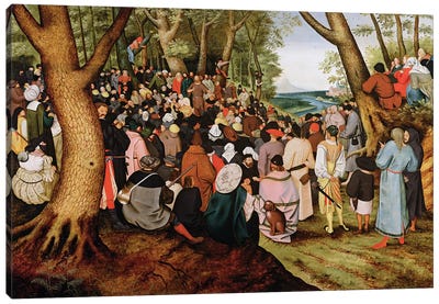 Landscape with St. John the Baptist Preaching  Canvas Art Print