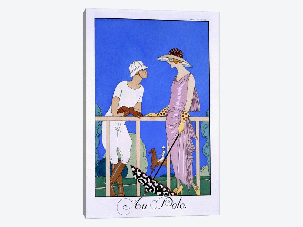 At Polo, 1920-29 (pochoir print) 1-piece Art Print