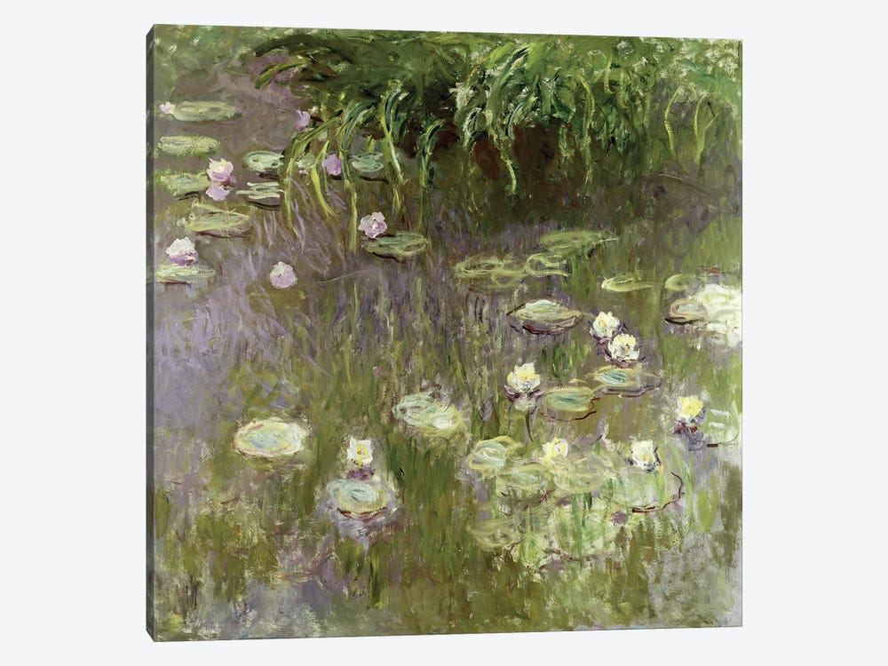 Waterlilies at Midday, 1918  by Claude Monet 1-piece Canvas Print
