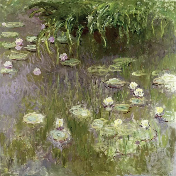 Claude Monet: Waterlilies at Midday, 1918  by Claude Monet