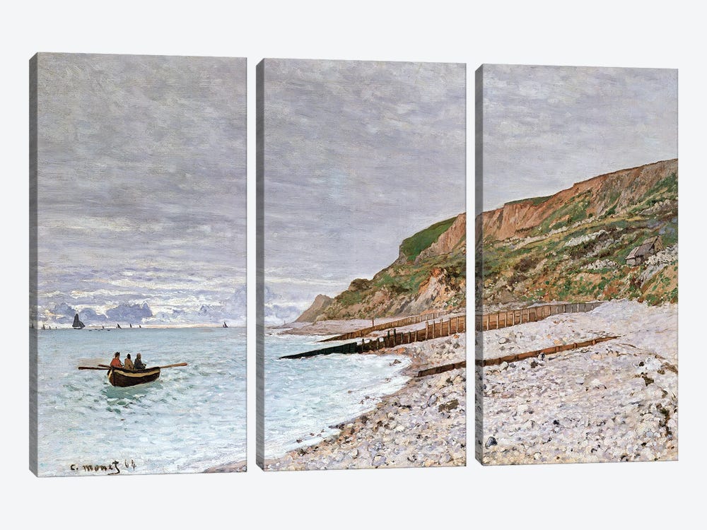 La Pointe de la Heve, 1864  3-piece Canvas Print