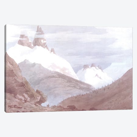 Chamonix and Martigny Canvas Print #BMN262} by John Robert Cozens Canvas Wall Art