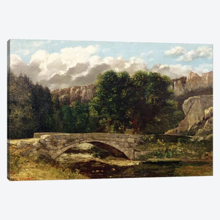 The Pont de Fleurie, Switzerland, 1873  Canvas Print #BMN2633} by Gustave Courbet Canvas Art Print