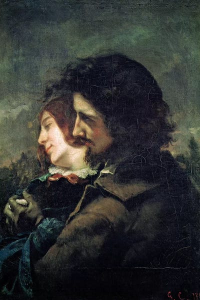 Gustave Courbet: The Happy Lovers, 1844  by Gustave Courbet