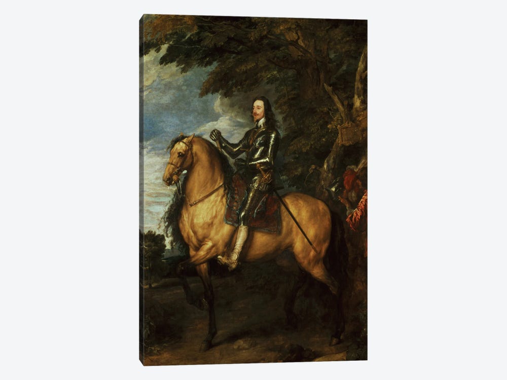 Equestrian Portrait of Charles I  by Sir Anthony van Dyck 1-piece Art Print