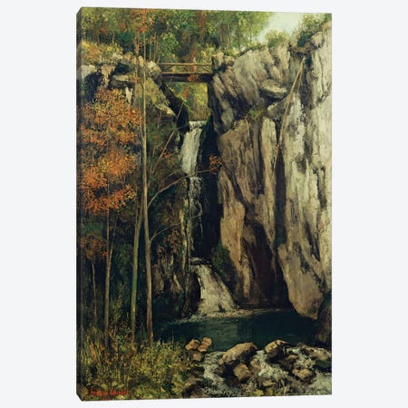 The Chasm at Conches, 1864  Canvas Print #BMN2644} by Gustave Courbet Canvas Art Print