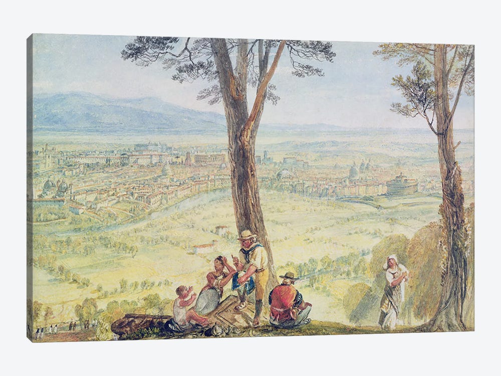 Rome from Monte Mario, c.1818  by J.M.W. Turner 1-piece Canvas Artwork