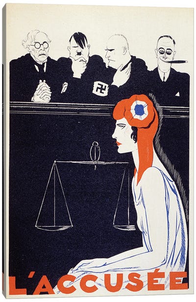 The Accused, 1934  Canvas Art Print