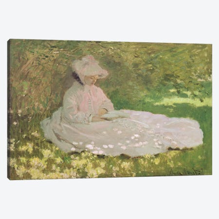 Springtime, 1872  Canvas Print #BMN2653} by Claude Monet Canvas Print