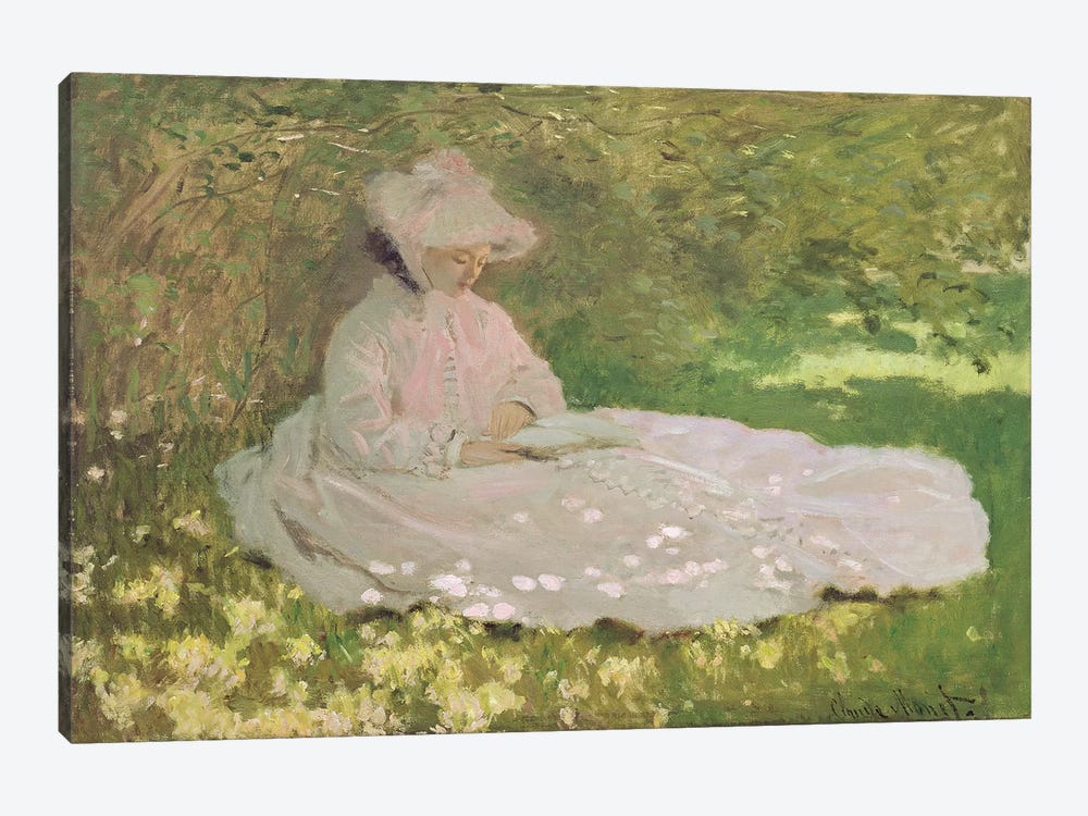 Springtime, 1872  by Claude Monet 1-piece Canvas Print