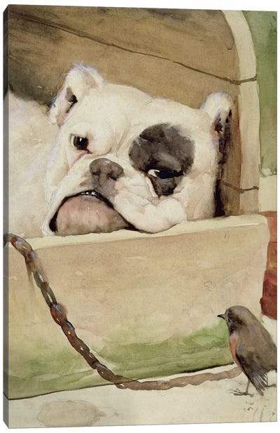 Bulldog, 1927  Canvas Art Print