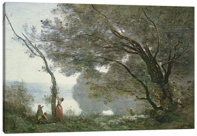 Souvenir de Mortefontaine, 1864  Canvas Art Print - Realism Art
