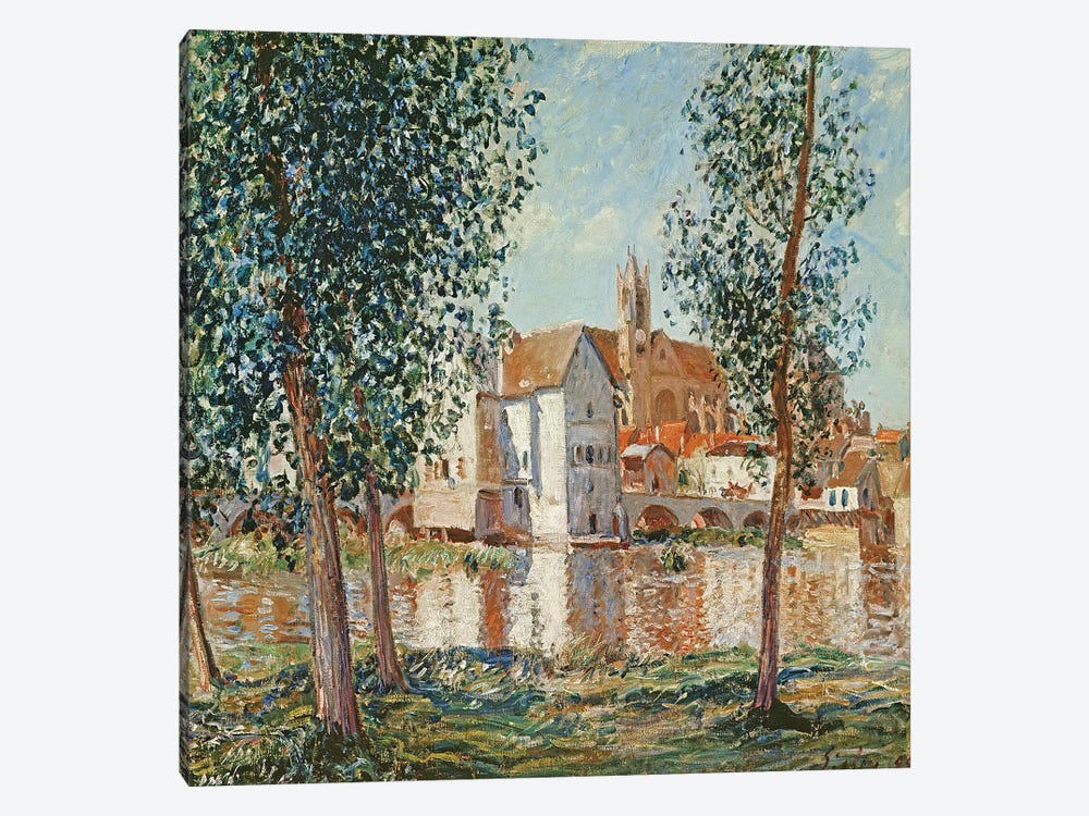 The Loing at Moret, September Morning  by Alfred Sisley 1-piece Art Print