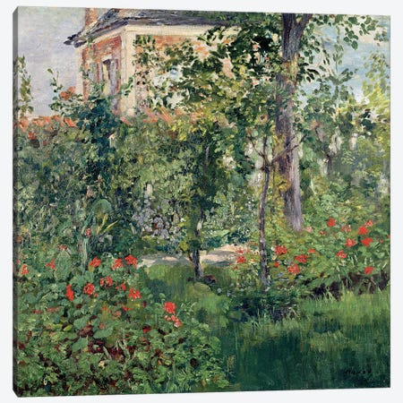 The Garden at Bellevue, 1880  Canvas Print #BMN2661} by Edouard Manet Canvas Artwork