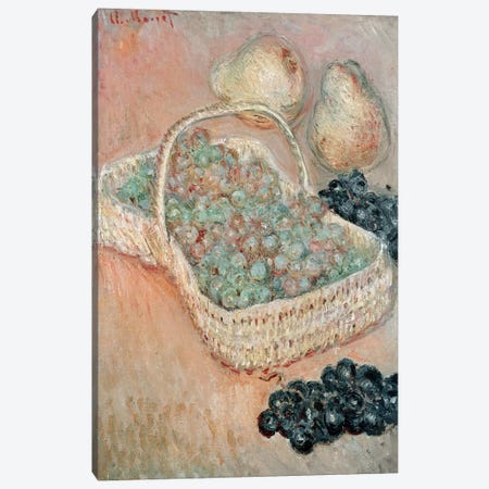The Basket of Grapes, 1884  Canvas Print #BMN2663} by Claude Monet Canvas Artwork