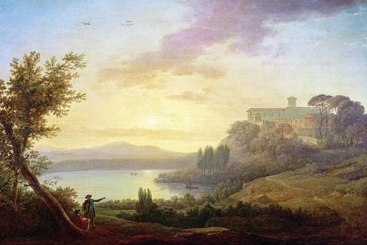 Italian Landscape, Setting Sun 