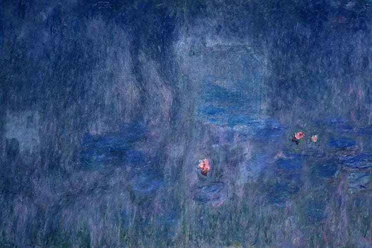 Waterlilies: Reflections of Trees, detail from the central section, 1915-26 