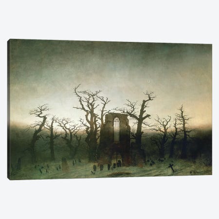 The Abbey In The Oakwood, 1810  Canvas Print #BMN266} by Caspar David Friedrich Art Print