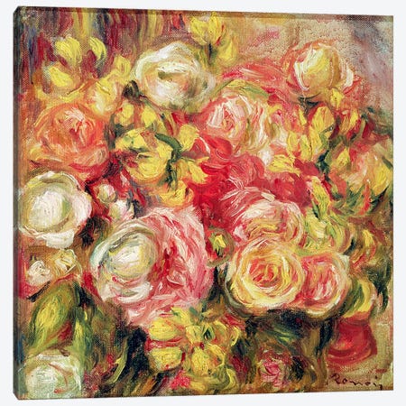 Roses, 1915  Canvas Print #BMN2670} by Pierre Auguste Renoir Canvas Print
