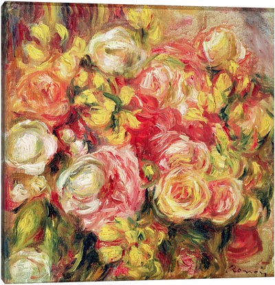 Roses, 1915  Canvas Art Print - Pierre Auguste Renoir