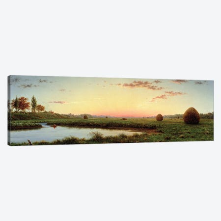 Haystacks on the Newburyport Marshes, 1862  Canvas Print #BMN2672} by Martin Johnson Heade Art Print